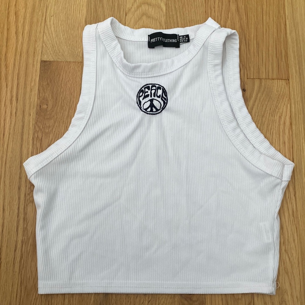 White crop tank